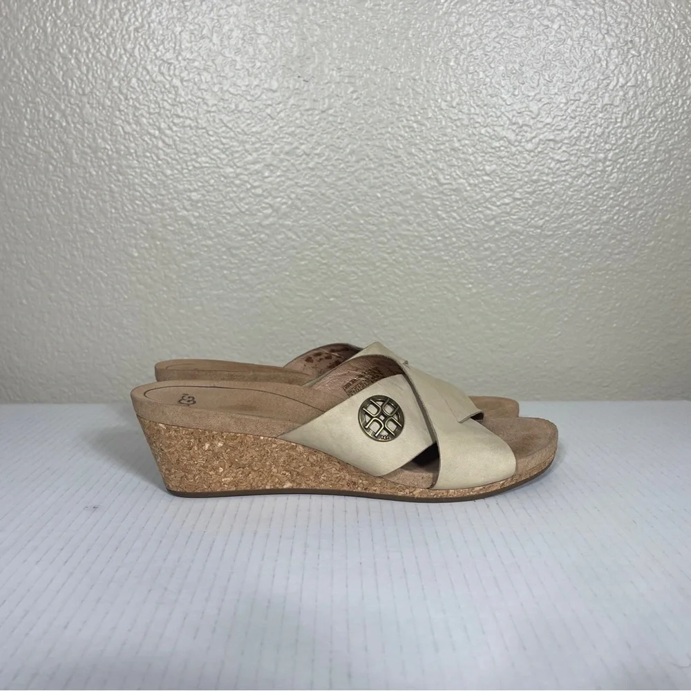UGG Australia Sz 9 Sandal Antique White Lyra Crisscross Wedge